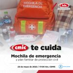 Mochila de emergencia, plan familiar de protección civil