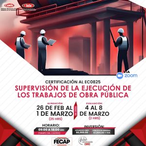 SUPERVISIÓN DE LA EJECUCIÓN DE LOS TRABAJOS DE OBRA PÚBLICA