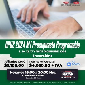 OPUS 2024 M1 Presupuesto Programable