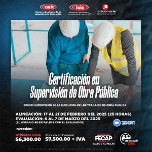 CERTIFICACION EN SUPERVISION DE OBRA